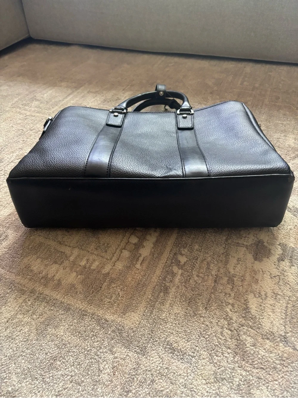 Brooks Brothers Black Leather Briefcase
